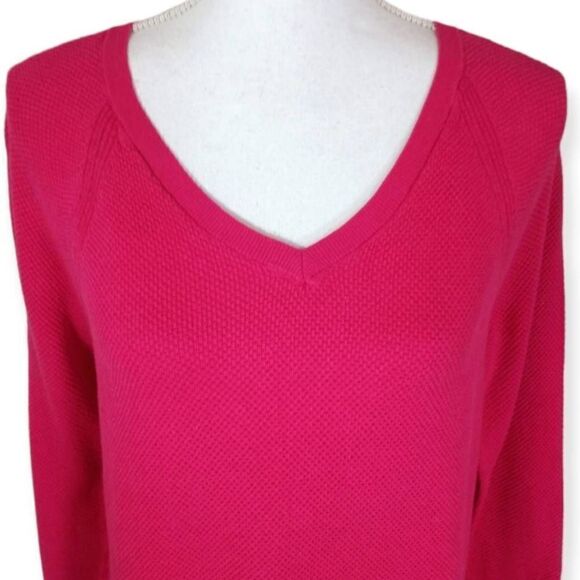 GAP HOT PINK V-NECK PULLOVER SZ.L EUC. - Picture 2 of 5